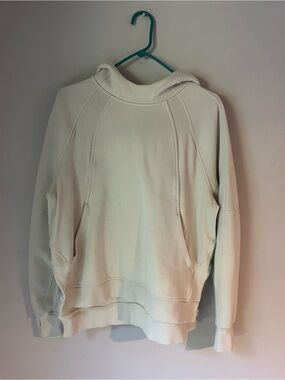 lululemon athletica Cream Hooded Pullover Sweatshirt
